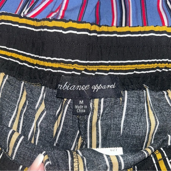 Ambiance Apparel Hi-Waist Wide Leg Striped Casual Pant Bundle Size Medium - Picture 5 of 7